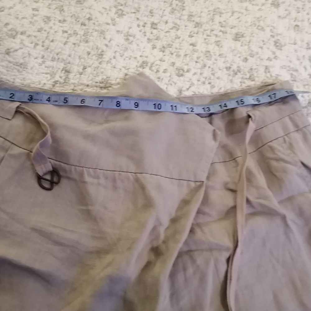 Oxmo 100% Linen pants in Light Gray with an original triangular front Xl - Picture 8 of 16